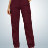 Montrez Women's Comfort Fit Cargo Pants - Maroon