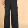 Montrez Men’s Comfort Fit Cargo Pants - Black