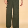 Montrez Men’s Comfort Fit Cargo Pants - Olive Green