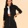 Montrez Women’s Comfort Stylish Co-ords Dress - Black