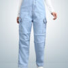 Montrez Women’s Denim Comfort Fit Cargo Pants - Light blue