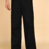 Montrez Men’s Baggy Comfort Fit Cargo Pants - Black