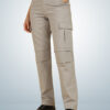 Montrez Women's Comfort Fit Cargo Pants - Grey