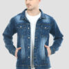 Montrez Men's Stylish Denim Jacket - Blue-Washed