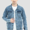 Montrez Men's Stylish Denim Jacket - Blue