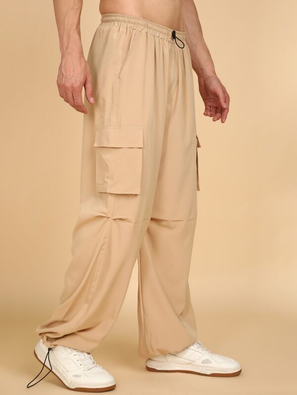 Montrez Baggy Fit Mens Parachute Cargo Trousers