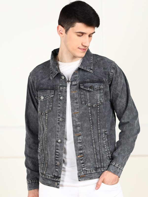 Montrez Men's Stylish Denim Jacket