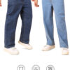 Montrez Men’s Stylish Denim Jeans Combo - Dark-Light Blue