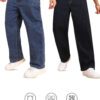 Montrez Men’s Stylish Denim Jeans Combo - Black -Dark Blue