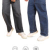 Montrez Men’s Stylish Denim Jeans Combo - Dark Grey-Dark Blue