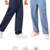 Montrez Men’s Stylish Denim Jeans Combo - Dark Blue-Light BLue